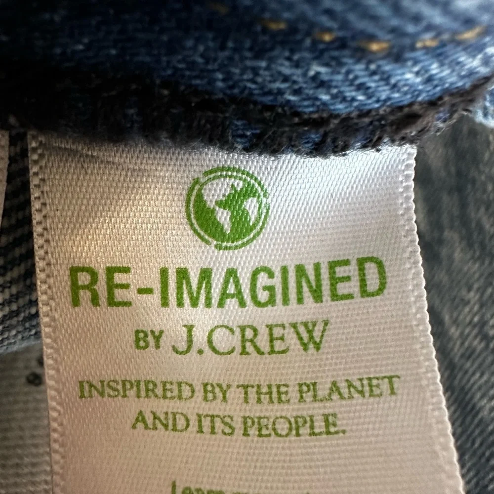 J. Crew Y2K style Classic Straight Jeans 34x30 Re-Imagined Medium Wash Baggy